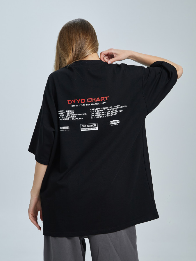 Футболка OYYO CHART черная  S