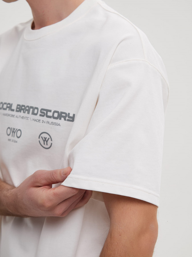Футболка OYYO LOCAL белая S