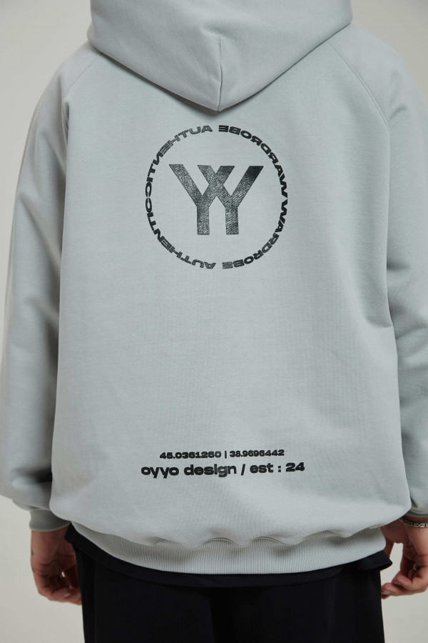 Худи OYYO LOCATION серый (S)