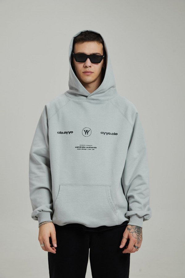 Худи OYYO LOCATION серый (S)