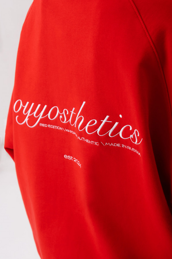 Худи красный OYYOSTHETICS (S)